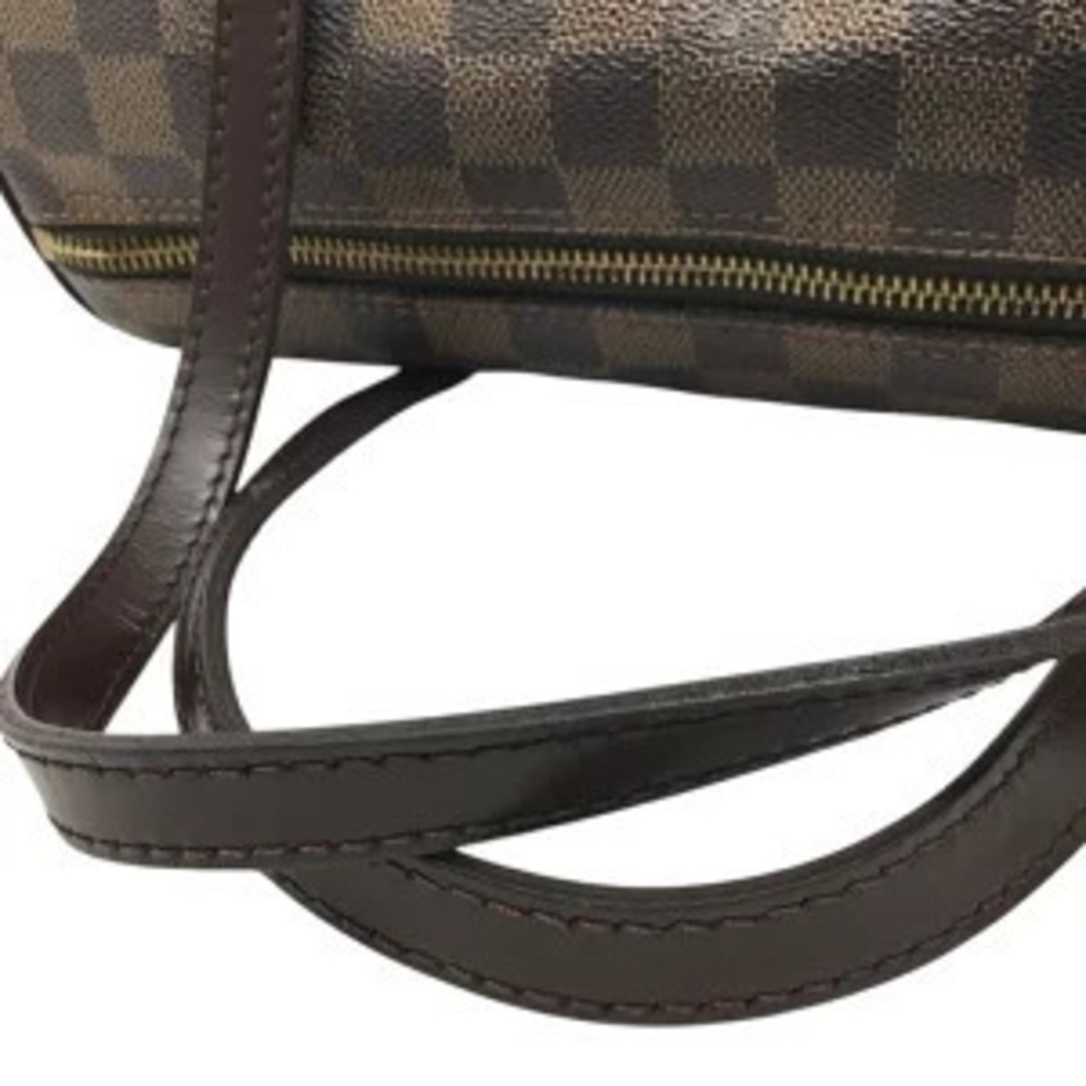 LOUIS VUITTON Papillon Handbag Damier Ebene Brown